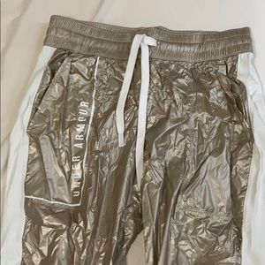 Gold Metallic Track Pants
